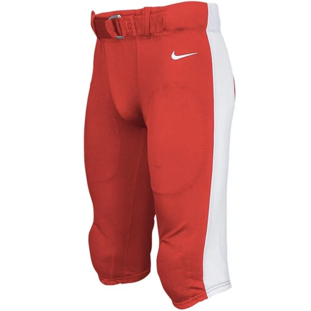 New Men's Nike Team Mach Speed Football Pants Red White Large‎ 789925-658 NFL